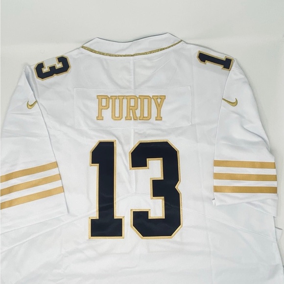 NWT BROCK PURDY MEDUIM NFL PLAYERS WHITE & GOLD SPECIAL EDITION 49ERS 75t… - Picture 3 of 13